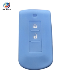 AS083013  silicone rubber car key  cover for Mitsubishi 2 buttons