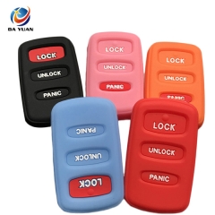 AS083010 silicone car key cover for Mitsubishi 3 button remote key