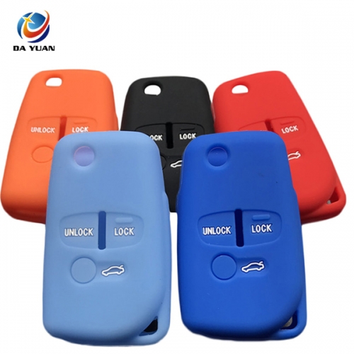 AS083011 silicone rubber car key cover For Mitsubishi 3 buttons remote key