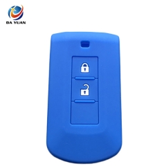 AS083013  silicone rubber car key  cover for Mitsubishi 2 buttons