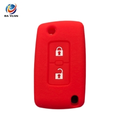 AS083009 Silicone car key cover For Mitsubishi 2 buttons key