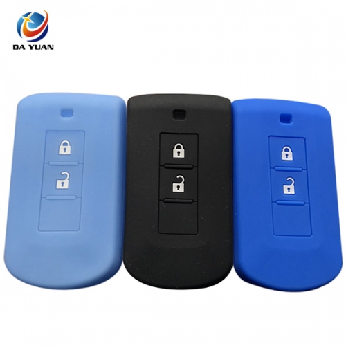 AS083013  silicone rubber car key  cover for Mitsubishi 2 buttons