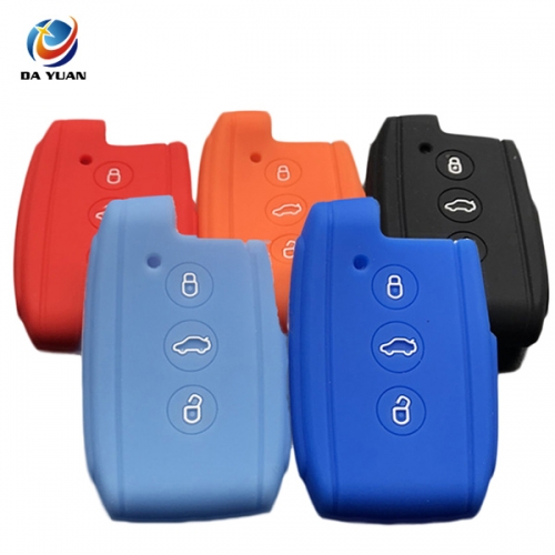 AS083015 Rubber Silicone car key cover For Mitsubishi 3 buttons key