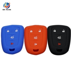 AS084007 Silicone Car Key Cover For Cadillac 5 Button Smart Remote Key