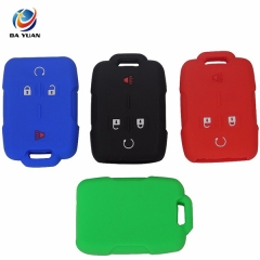 AS084009 4 Buttons Silicone Car Key Cover Case Fit For Cadillac