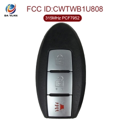 AK027070 for Nissan Juke Leaf Quest Cube Versa Note Smart Key 2+1 Button 315MHz PCF7952 FCCID CWTWB1U808 OE# 285E3-1KM0D 285E3-1KM0A