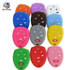 AS084005 Silicone Car Key Cover for Cadillac Remote Key 6 Button