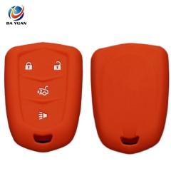 AS084007 Silicone Car Key Cover For Cadillac 5 Button Smart Remote Key