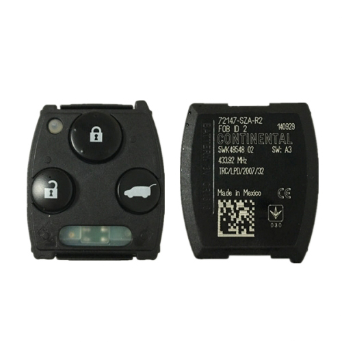 AK003101 Original for Honda CRV 3 Button 433MHz PCF7941 72147-SZA-R2
