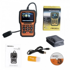 AKP229 Foxwell NT510 Elite Multi-System Scanner with 1 Free Car Brand Software+OBD Service Reset Bi-Directional Active Test Code Reader Same as NT530