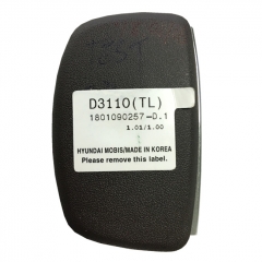 AK020107 For Hyundai Tucson 2018 Genuine Smart Remote Key 4 Buttons 433MHz HITAG 3 Transponder 95440-D3110