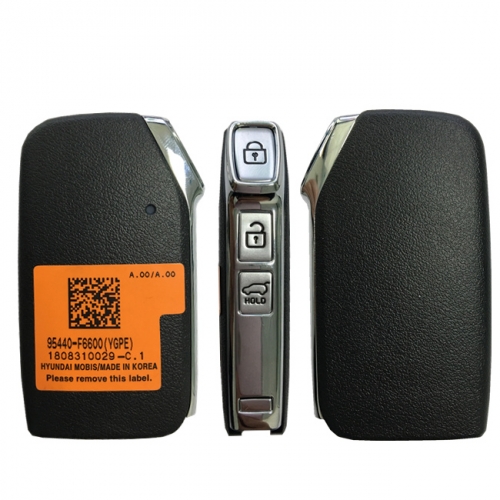 AK051067  For KIA 2020 Genuine Smart Remote Key 3 Buttons 433MHz HITAG 3 Transponder 95440-F6600