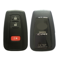 AK007132 For Toyota C-HR Genuine Smart Key Remote 2018 2+1 Buttons 433mhz 61E470-0010 BR2EX