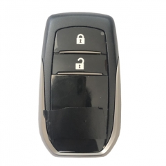 AS007065 For Toyota Fortuner Prado Camry Rav4 Highlander Crown Smart Keyless Case Housing 2 Buttons Remote Key Fob Shell