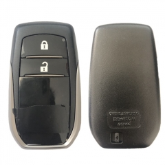 AS007065 For Toyota Fortuner Prado Camry Rav4 Highlander Crown Smart Keyless Case Housing 2 Buttons Remote Key Fob Shell