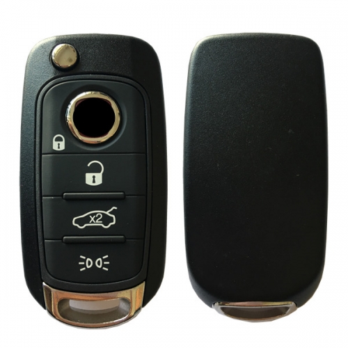 AK017019  ORIGINAL Flip Key for Fiat 500 500X 4Buttons 434MHz Transponder Megamos 88