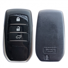 AS007063 For Toyota Fortuner Prado Camry Rav4 Highlander Crown Smart Keyless Case Housing 3 Buttons Remote Key Fob Shell