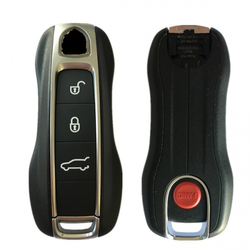 AK005025 ORIGINAL Smart Key for Porsche Cayene 3+1 Buttons 433MHz Blade HU162T Part No 9Y0959753AB Keyless GO