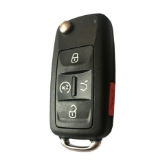 AK001115 Flip remote key 4+1 button with panic 315mhz 561 837 202 A for VW car key NBG010206T