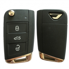 AK001094  For 2019 Volkswagen jetta 3 Button Flip Key Fob Remote 5CG 959 752 E 434mzh NCP2161W chip Keyless GO