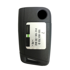 AK001110 3 Buttons 434 MHz MQB Type Flip Remote Key for Skoda Octavia 2012-2018 - 5E0 959 753 D FCCID 5E0 959 752 D