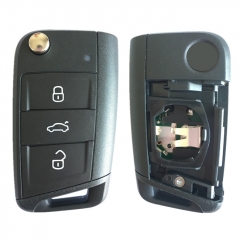 AK001097 For Volkswagen Polo 3 Button Remote Flip Key Fob 434MHZ 2G6 959 752 NCP2161W chip