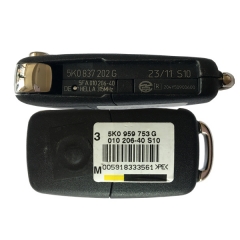 AK001117 VW Remote Flip Key 3 Button ID48 315MHZ 5K0 837 202 G Keyless GO