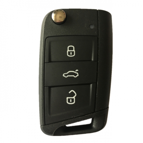 AK001118 3 For skoda Button Flip Key Fob Remote 5E0 959 752E 434mzh Keyless GO