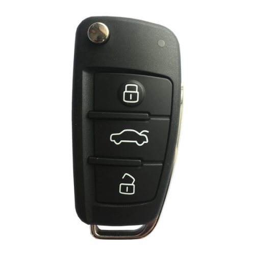 AK008064  Flip Key for Audi A1 Q3 3Buttons 434MHZ ID48 CAN Part No 8X0 837 220 Keyless GO