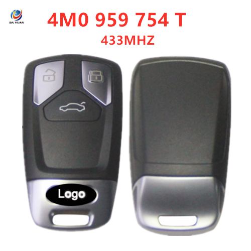 AK008076  ORIGINAL Smart Key for Audi Q7 Frequency 433 MHz Part No 4M0 959 754 T Keyless GO