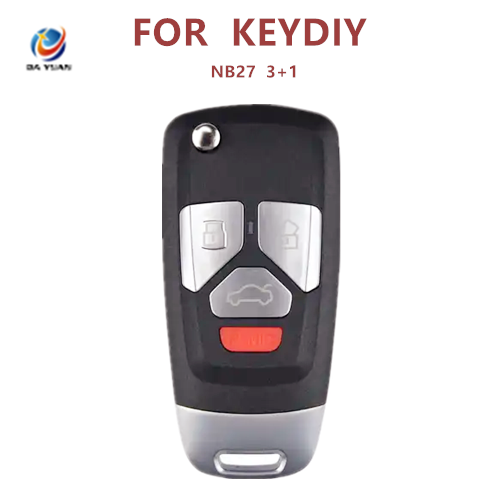 AK043083  KEYDIY Universal NB27 3+1 key multi-function electronic chip remote control for KD machine English version NB27 3+1 key