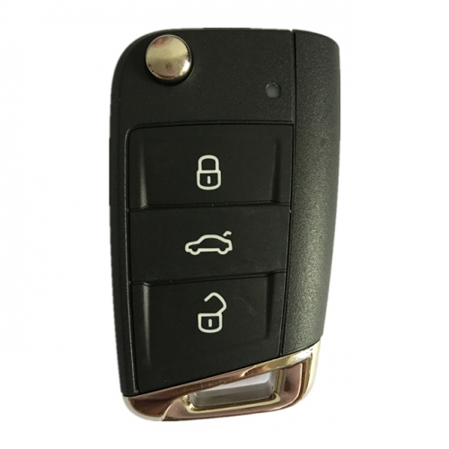 AK001120 5G6 959 752 AG for Volkswagen Golf 7 2013 2014 Flip remote control car key 3 buttons 433Mhz