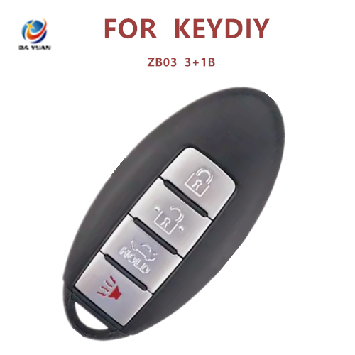 AK043078  KEYDIY Universal ZB03 3+1 key smart remote control for KD machine English version 3+1 key