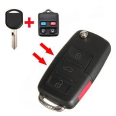 AS029001 te Key Fob Keyless Entry Blade 4 Button For Lincoln Mercury (EXPORT)