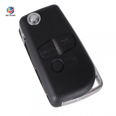 AS011024 Modified 3 Buttons Flip Folding Remote Car Key Shell Case For Mitsubishi Lancer Outlander Uncut Right Blade