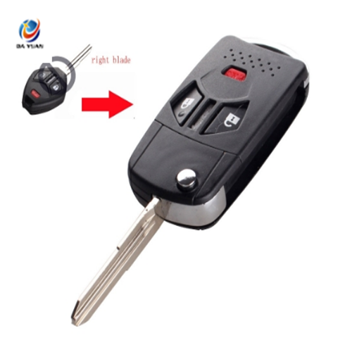 AS011026  Modified 3 2+1 Buttons Remote Flip Folding Key Shell Case Fob For Mitsubishi Endeavor 2007-2011 New