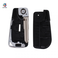 AS011024 Modified 3 Buttons Flip Folding Remote Car Key Shell Case For Mitsubishi Lancer Outlander Uncut Right Blade