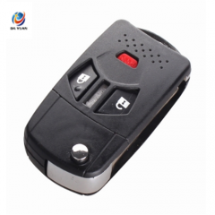 AS011026  Modified 3 2+1 Buttons Remote Flip Folding Key Shell Case Fob For Mitsubishi Endeavor 2007-2011 New