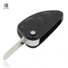 AK059006  3 Buttons Uncut SIP22 Blade Remote Car Key Case Shell Key Combo Flip Fob Car Key Shell for Alfa Romeo 147 156 166 GT