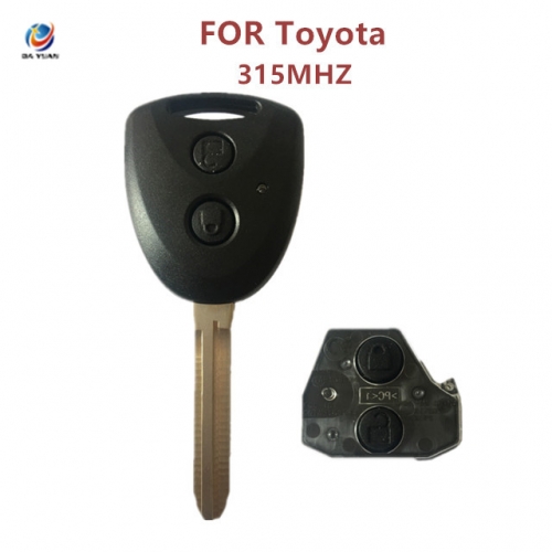 AK007139 2 Button Remote Car Key 315MHz Fob for Toyota AVANZA 2016 2017 2018 with G Chip