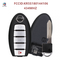 AK027076 5 Button Smart Remote Car Key 434Mhz For Nissan Rogue 2017-2019 with PCF7953M HITAG AES 4A CHIP KR5S180144106 S180144110