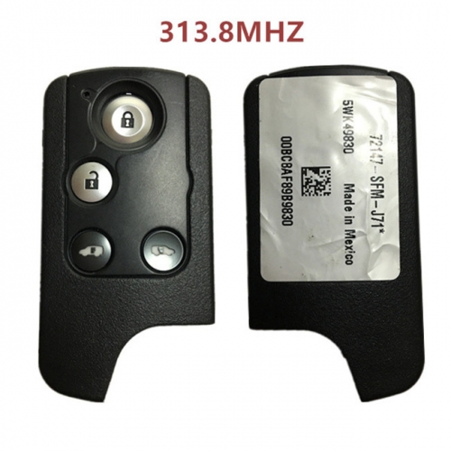 AK003126 Keyless Entry Remote Control Key HONDA 313.8Mhz PCF7945 5WK49830 72147-SFM-J71
