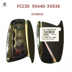 AK020130 4 Button Genuine Smart Key Remote 2016-2017 433MHz 95440-3V036 for Hyundai Azera