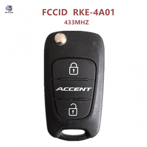 AK020126 2010-2013 Hyundai Accent Flip Key 2B – 433MHZ FCCID RKE-4A01