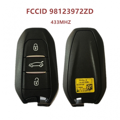 AK009039  Original 3 Buttons Smart Remote Key For Peugeot 4008 433 MHz Transponder HITAG AES