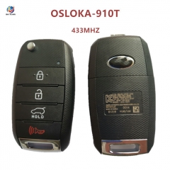 AK051086 Suitable for 2016-2018 Kia Sorento keyless remote smart key FCC ID OSLOKA-910T 433MHZ 3+1 button PN 95430-C5101(UM)