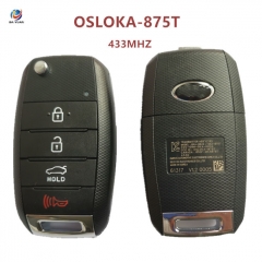 AK051085 Kia Remote Flip Key for 2014-2017 Kia Soul 433MHZ FCCID OSLOKA-875T