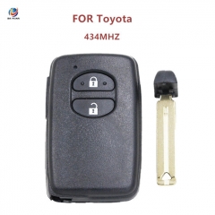 AK007160 Toyota Corolla 2 buttons black 433MHz FSK F433 board ID74-WD04 89904-0F010 B75EA smart remote control key
