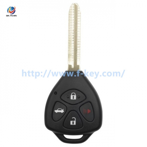 AK067031 XKTO02EN Wire Remote Key Toyota Flat 4 Buttons Triangle English 5pcs/lot