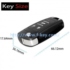 AK067034 XNBU01EN Wireless Remote Key Buick Flip 4 Buttons English 5pcs/lot